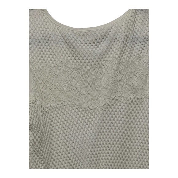 Max Studio White Lace Overlay Mid Length Dress Size Large NWT - Picture 5 of 9